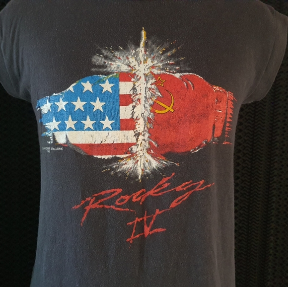 Vintage 80's Rocky IV Tee - Picture 2 of 6